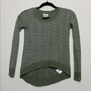 Levi’s green and white sweater